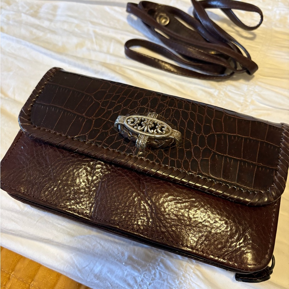 Brahmin Dark Brown Crossbody Bag
